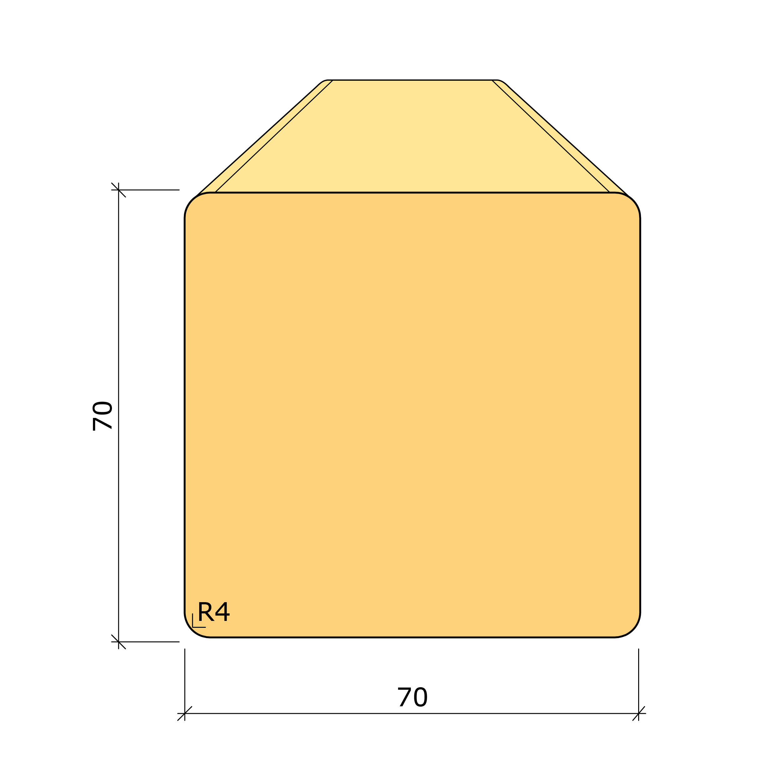Bild saknas för Dimhyvlad gran G4-2 70x70 (Varberg Timber AB)