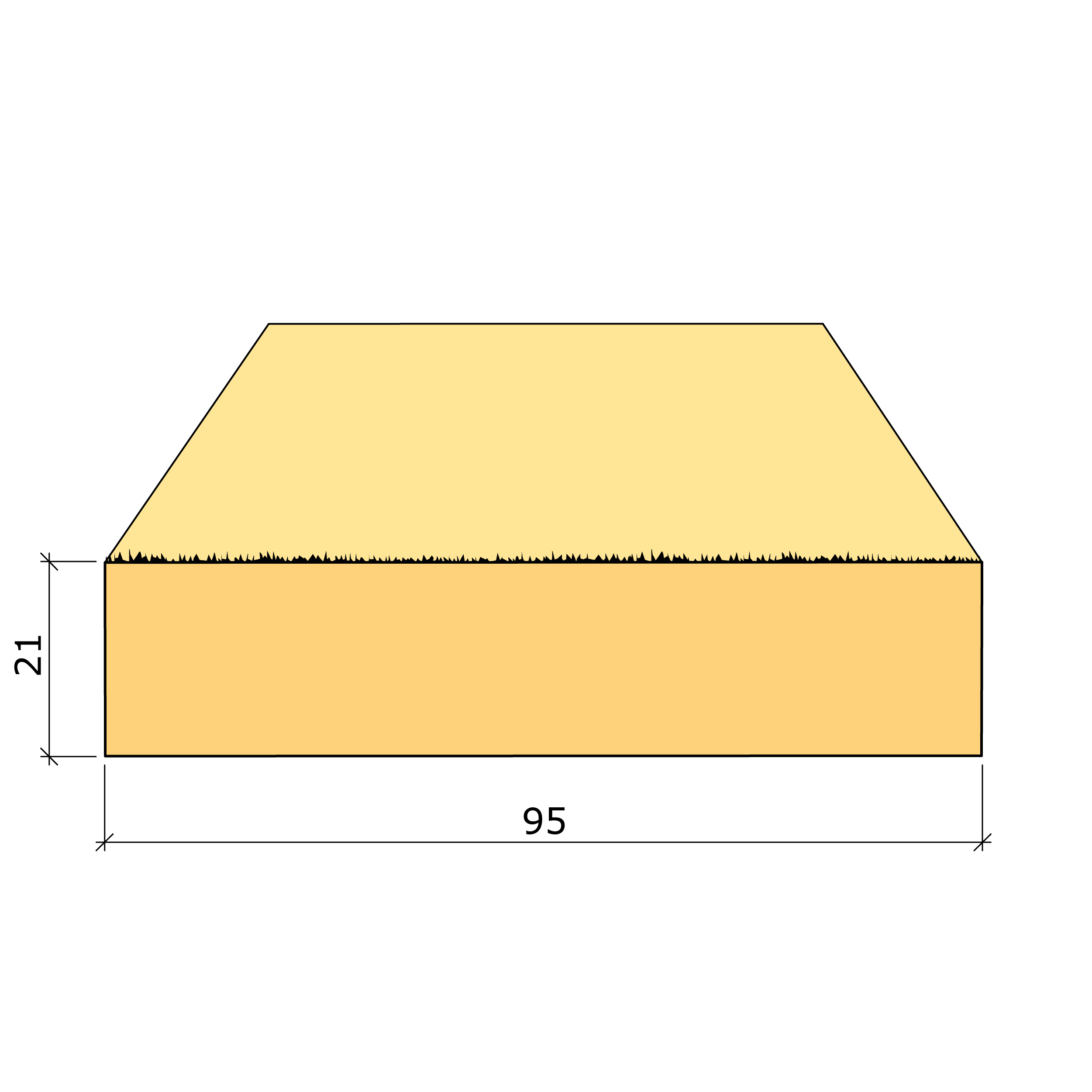 Bild saknas för Formbräda gran G4-4 21x95 (Varberg Timber AB)