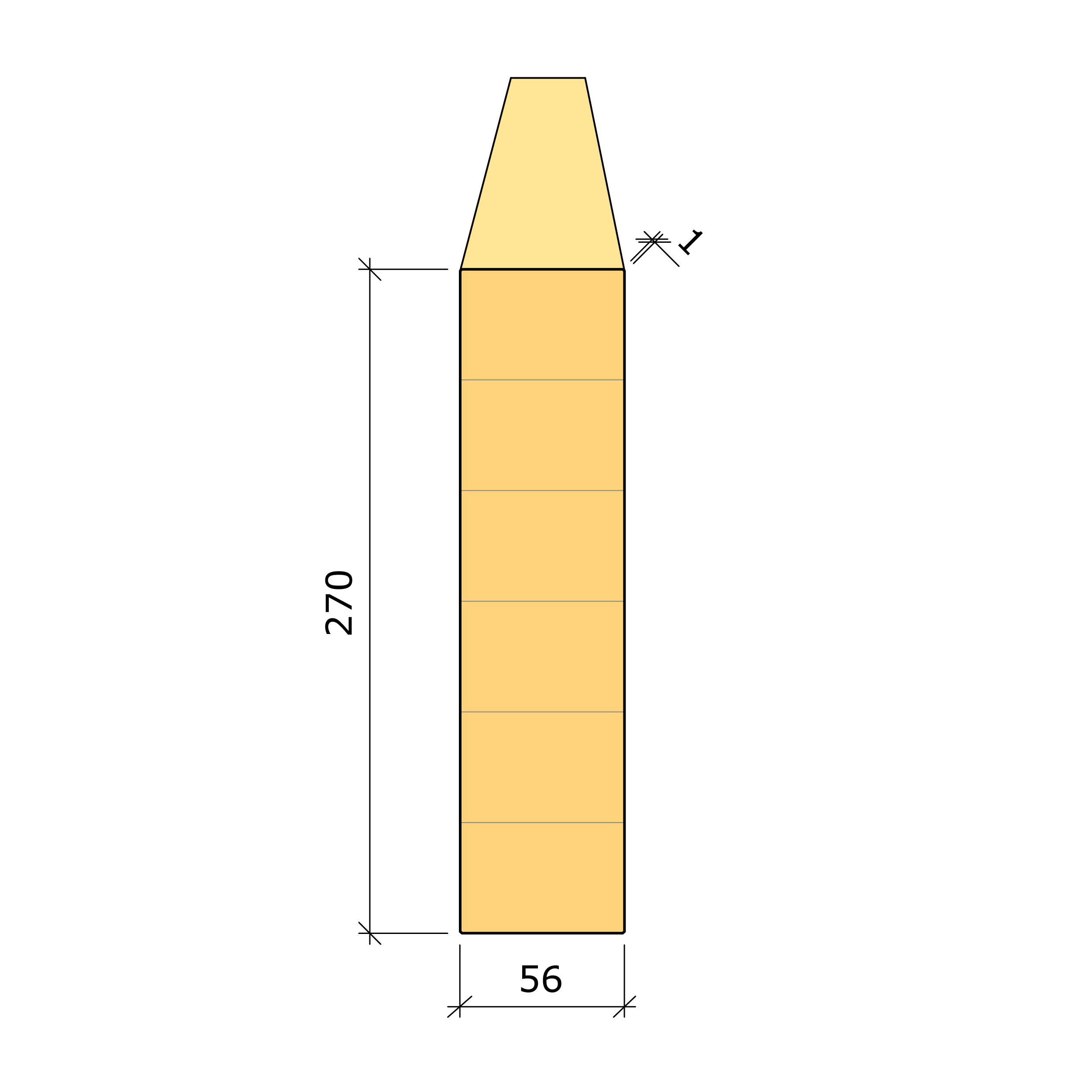 Bild saknas för Limträbalk GL28cs Gran Obehandlad 56x270 (SE00486)