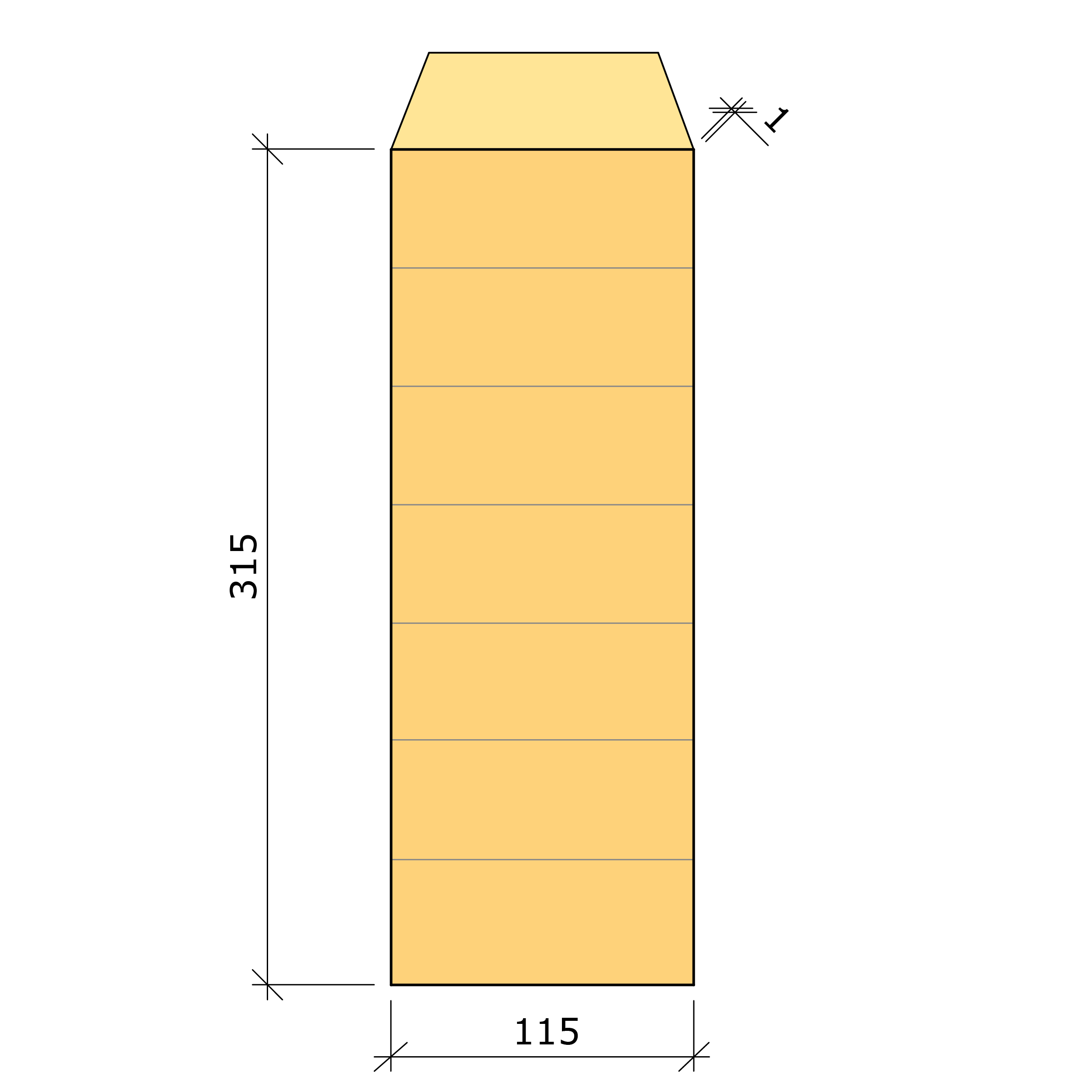 Bild saknas för Limträbalk GL30c gran 115x315 (Moelven Töreboda AB)
