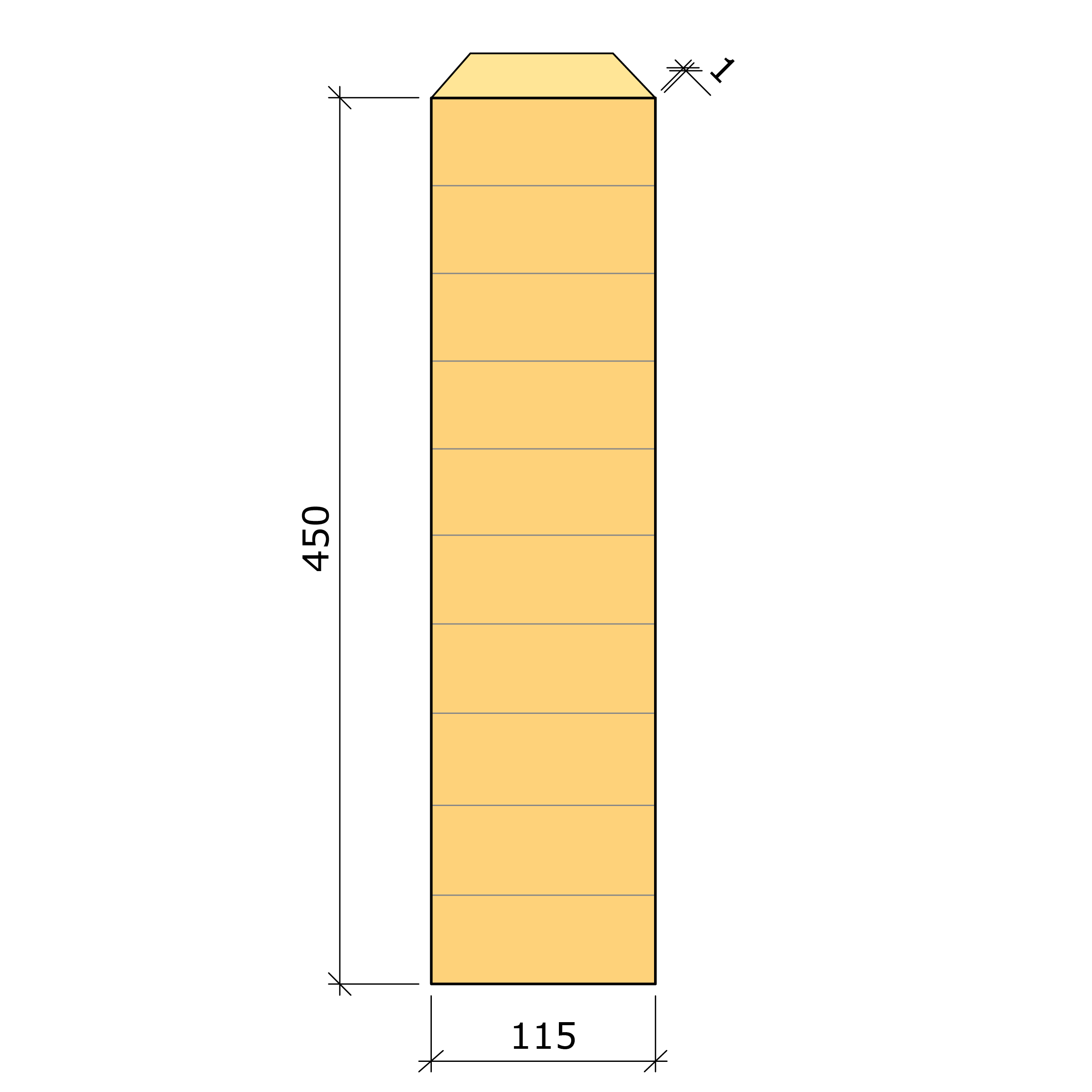 Bild saknas för Limträbalk GL30c gran 115x450 (Moelven Töreboda AB)