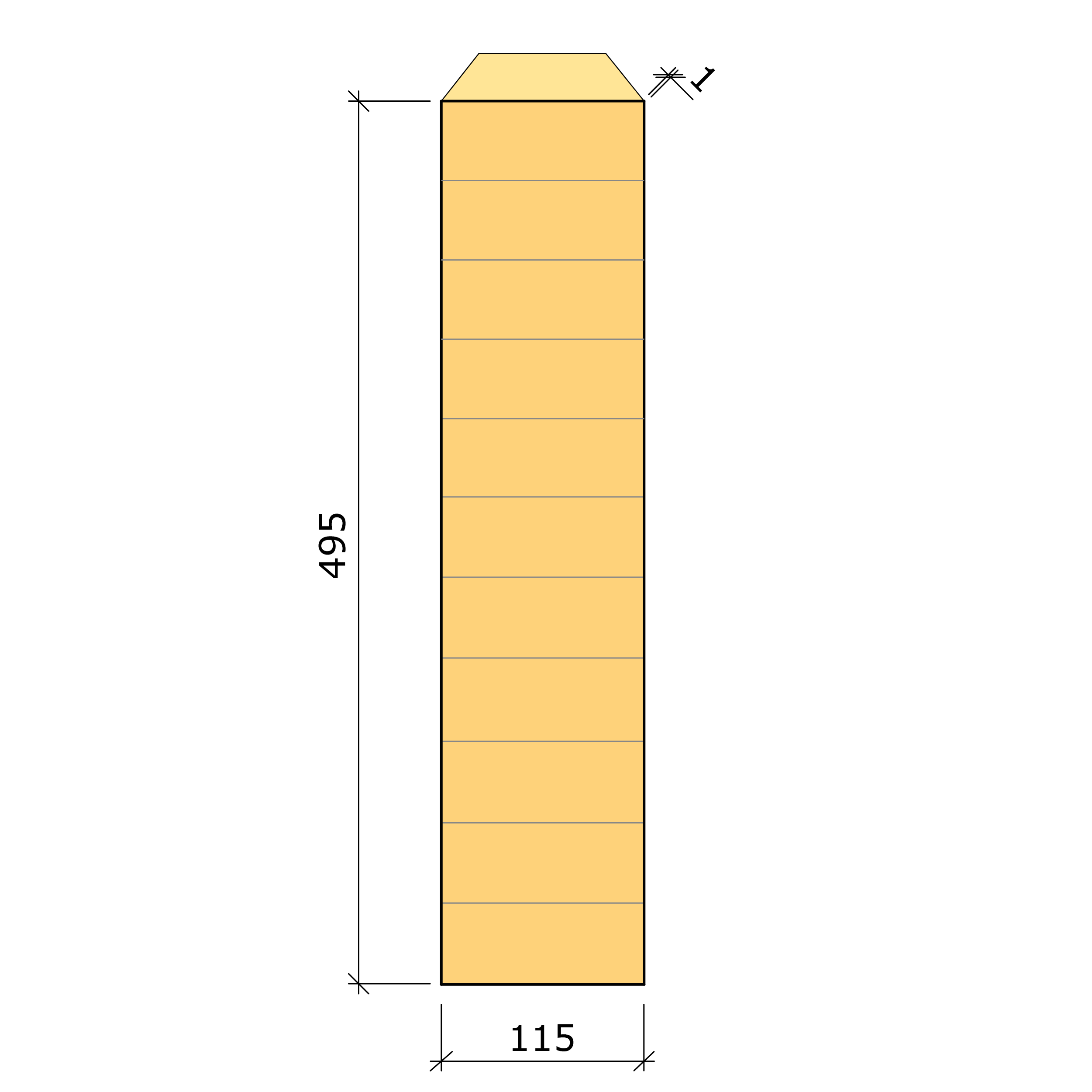 Bild saknas för Limträbalk GL30c gran 115x495 (Moelven Töreboda AB)