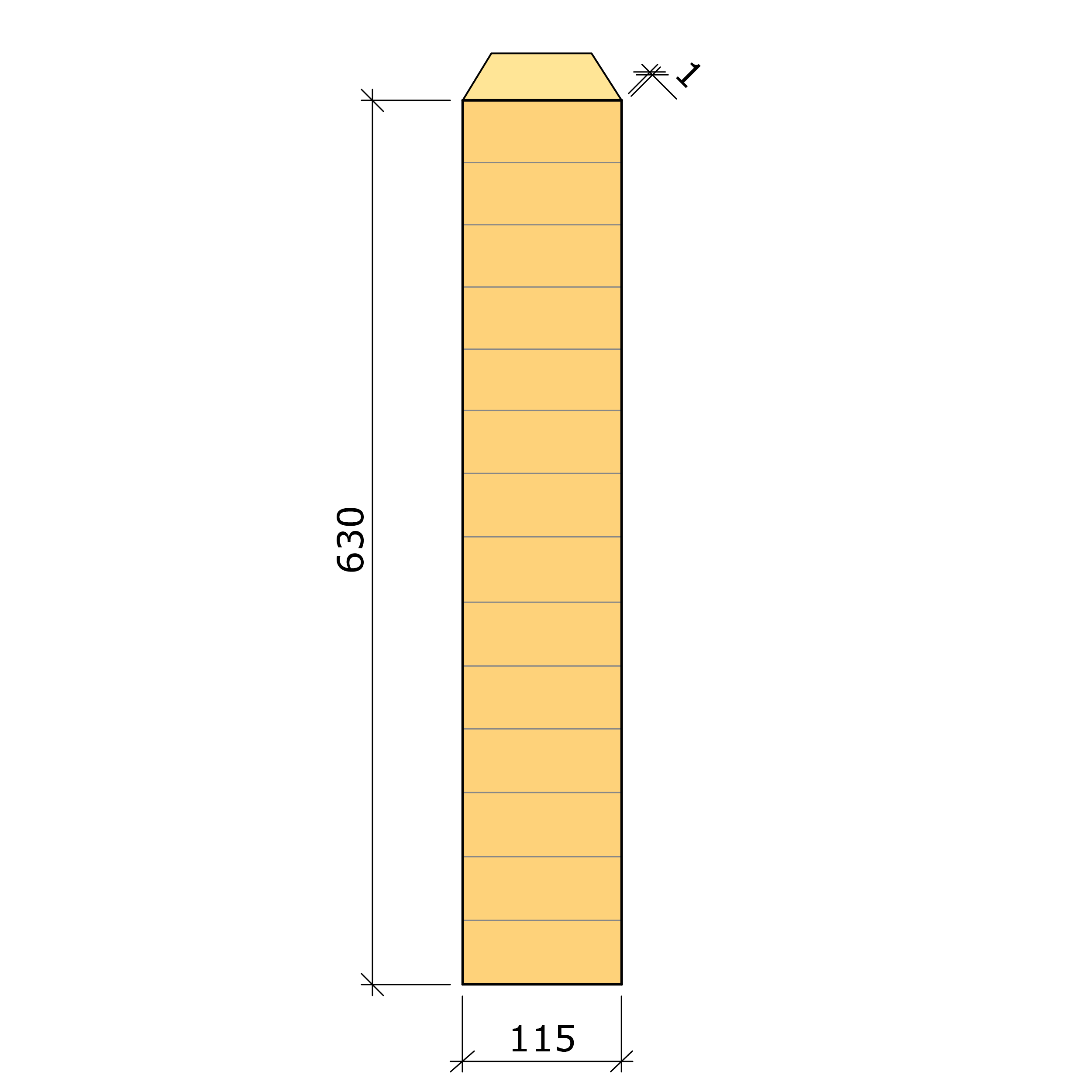 Bild saknas för Limträbalk GL30c gran 115x630 (Moelven Töreboda AB)