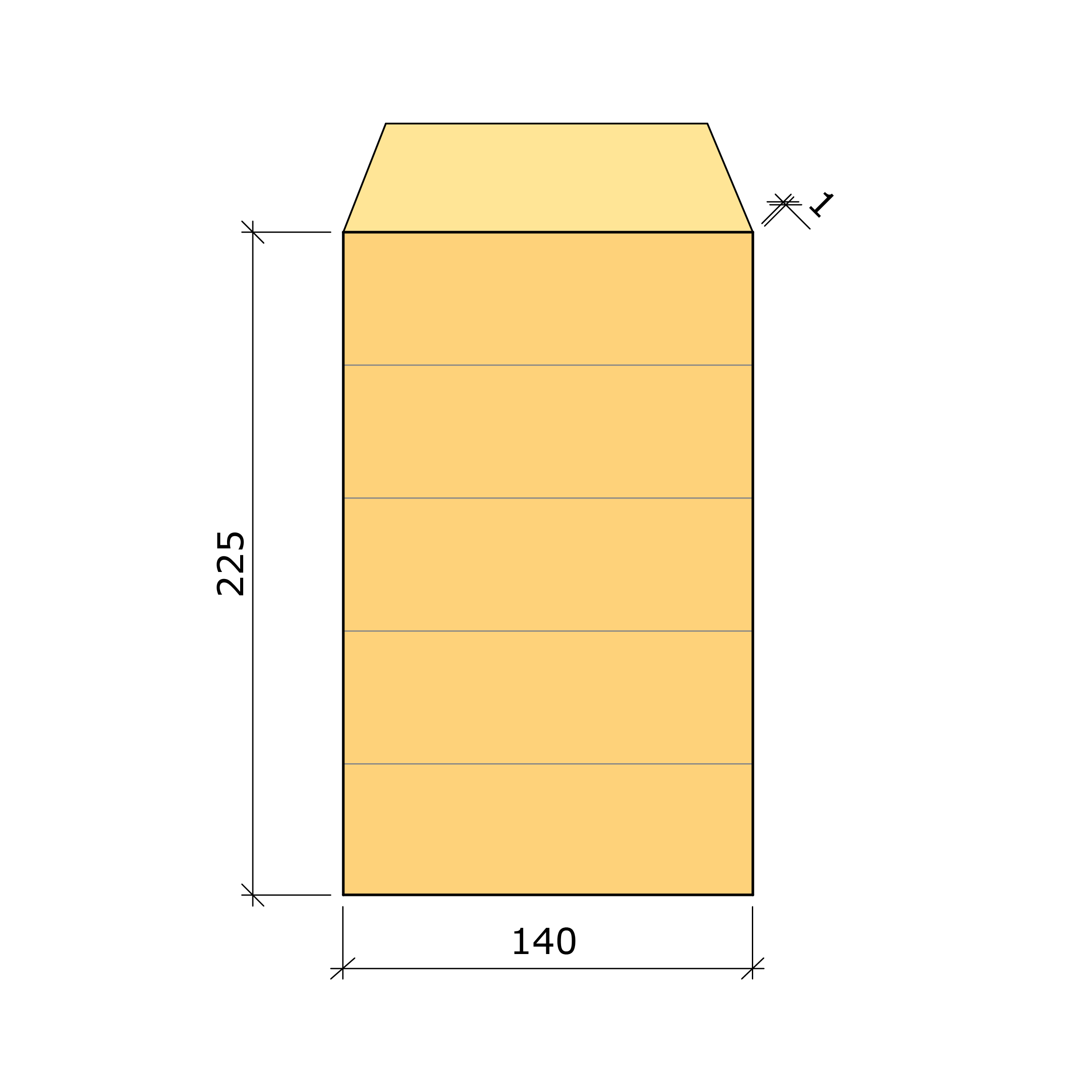 Bild saknas för Limträbalk GL30c gran 140x225 (Moelven Töreboda AB)