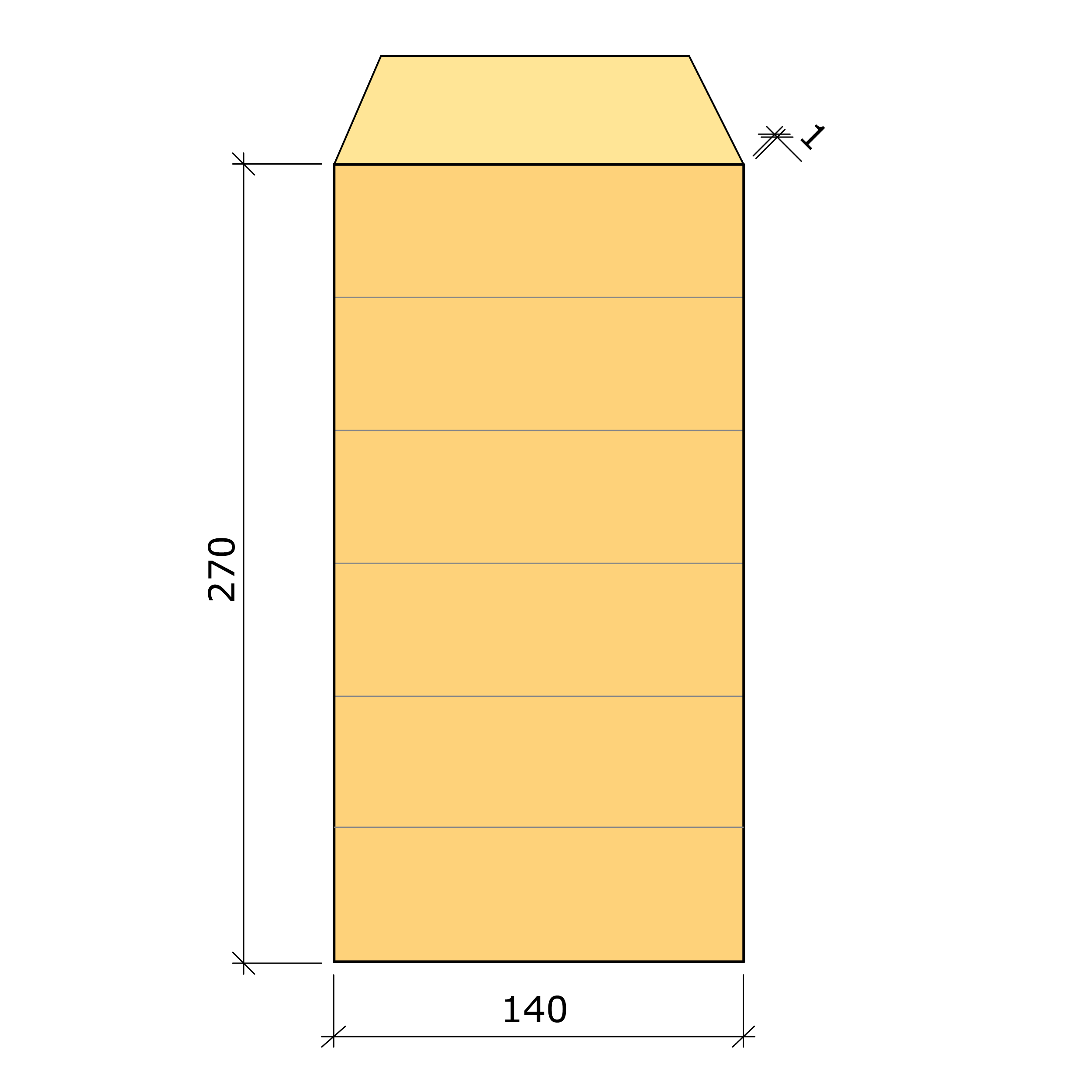 Bild saknas för Limträbalk GL30c gran 140x270 (Moelven Töreboda AB)
