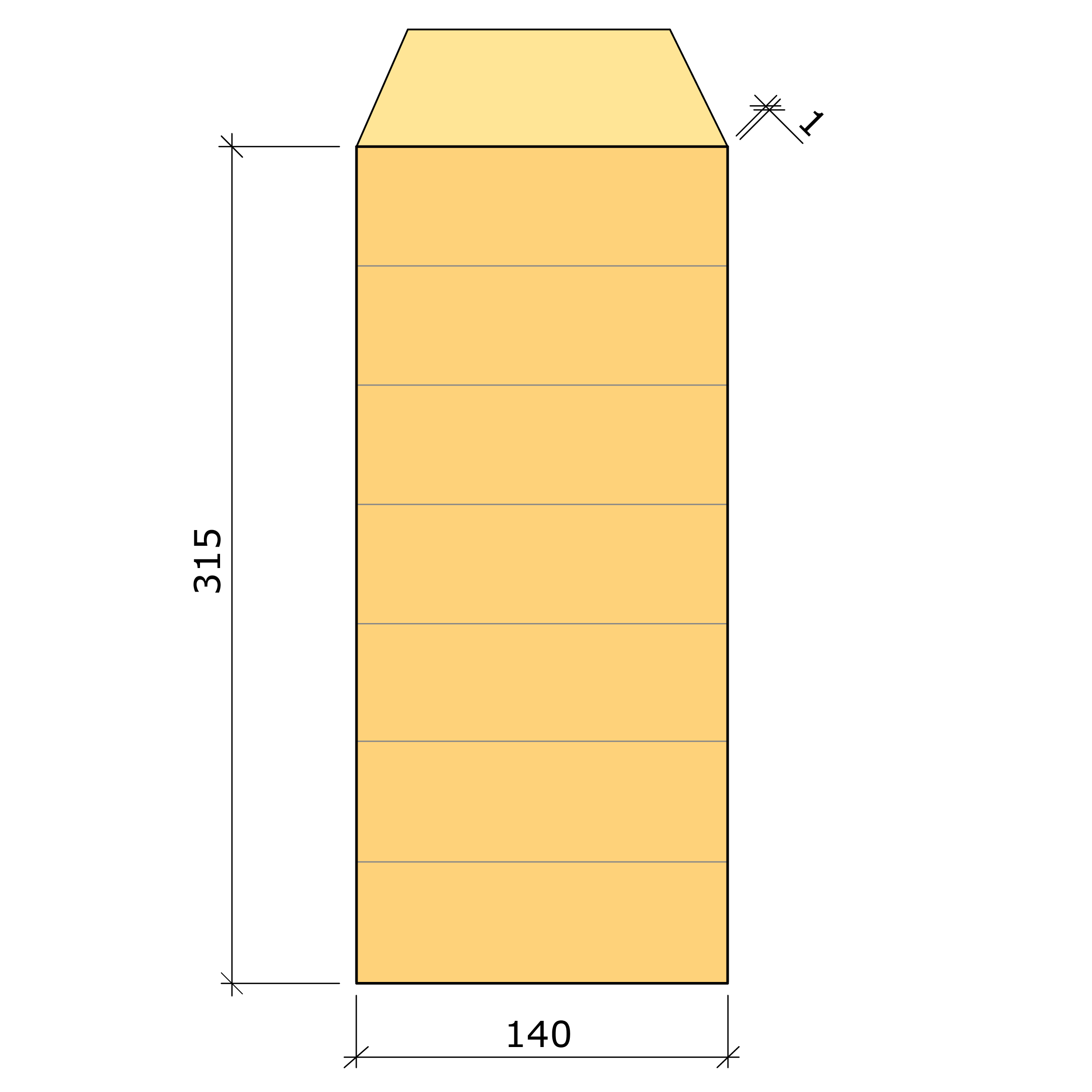 Bild saknas för Limträbalk GL30c gran 140x315 (Moelven Töreboda AB)