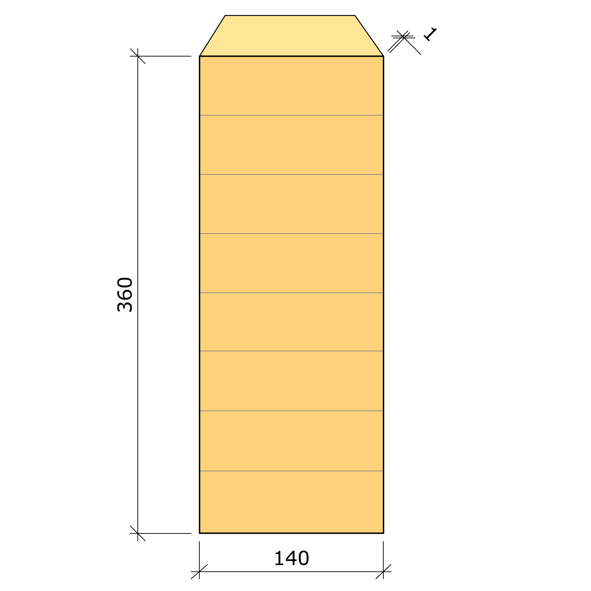 Bild saknas för Limträbalk GL30c gran 140x360 (Moelven Töreboda AB)