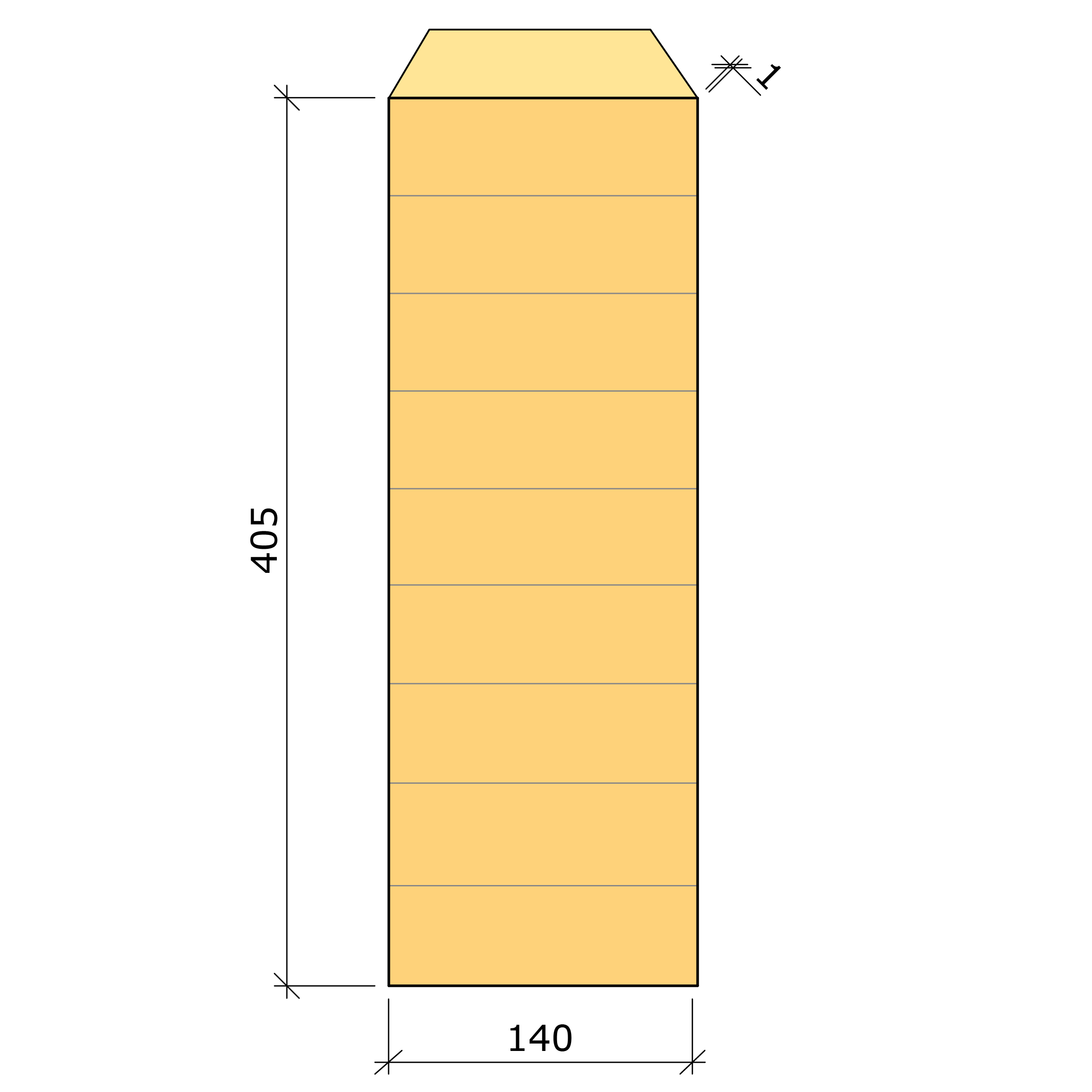 Bild saknas för Limträbalk GL30c gran 140x405 (Moelven Töreboda AB)