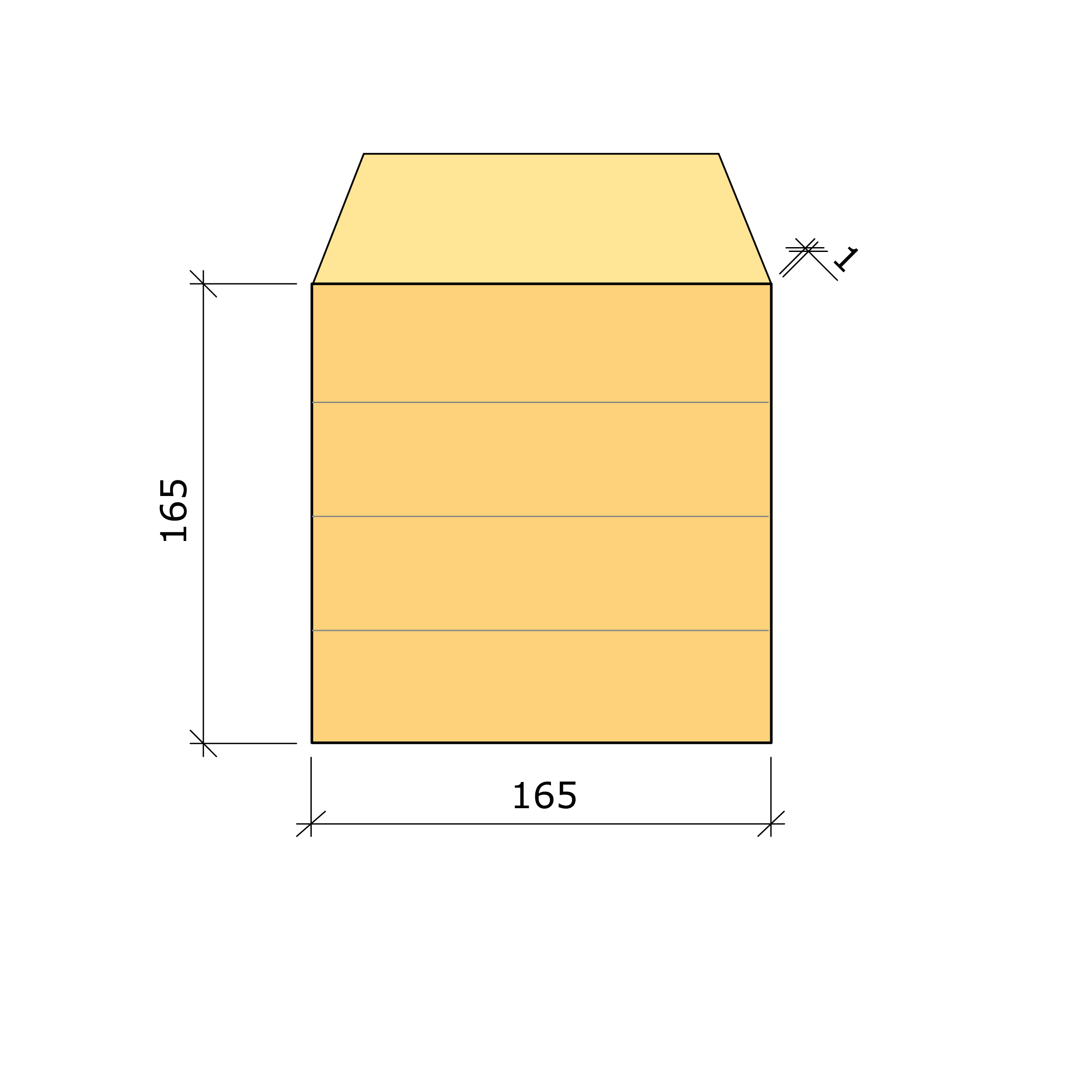 Bild saknas för Limträpelare GL30h gran 165x165 (Moelven Töreboda AB)