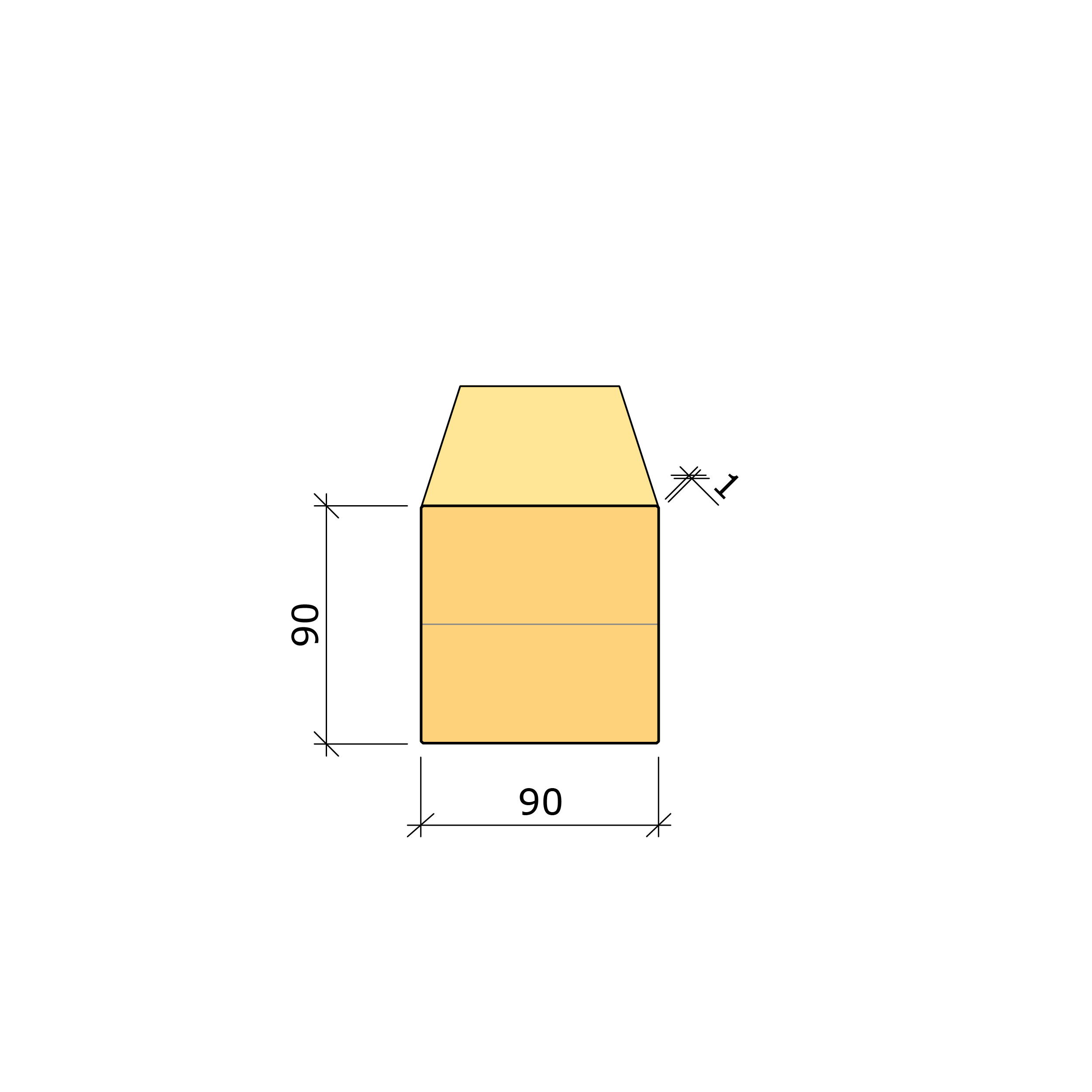 Bild saknas för Limträpelare GL30h gran 90x90 (Moelven Töreboda AB)