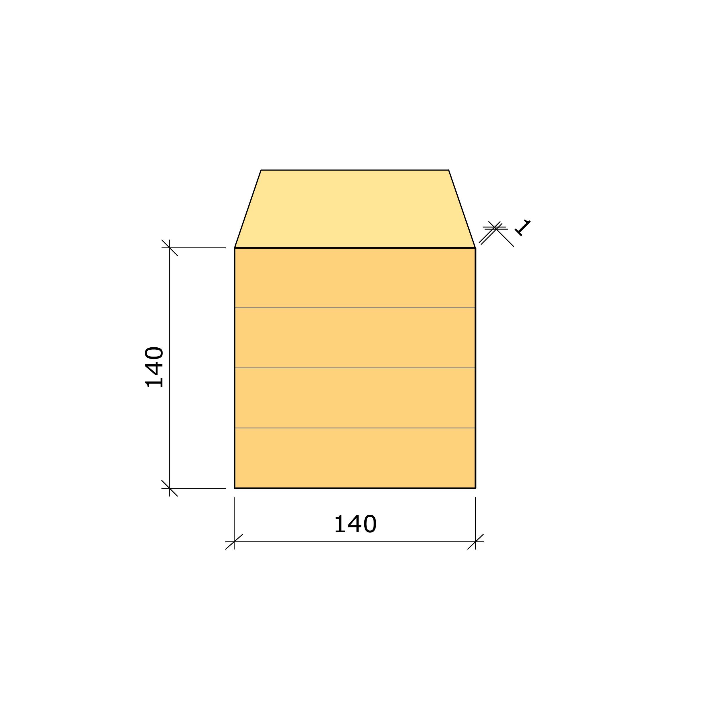 Bild saknas för Limträpelare GL30h gran 140x140 (Moelven Töreboda AB)