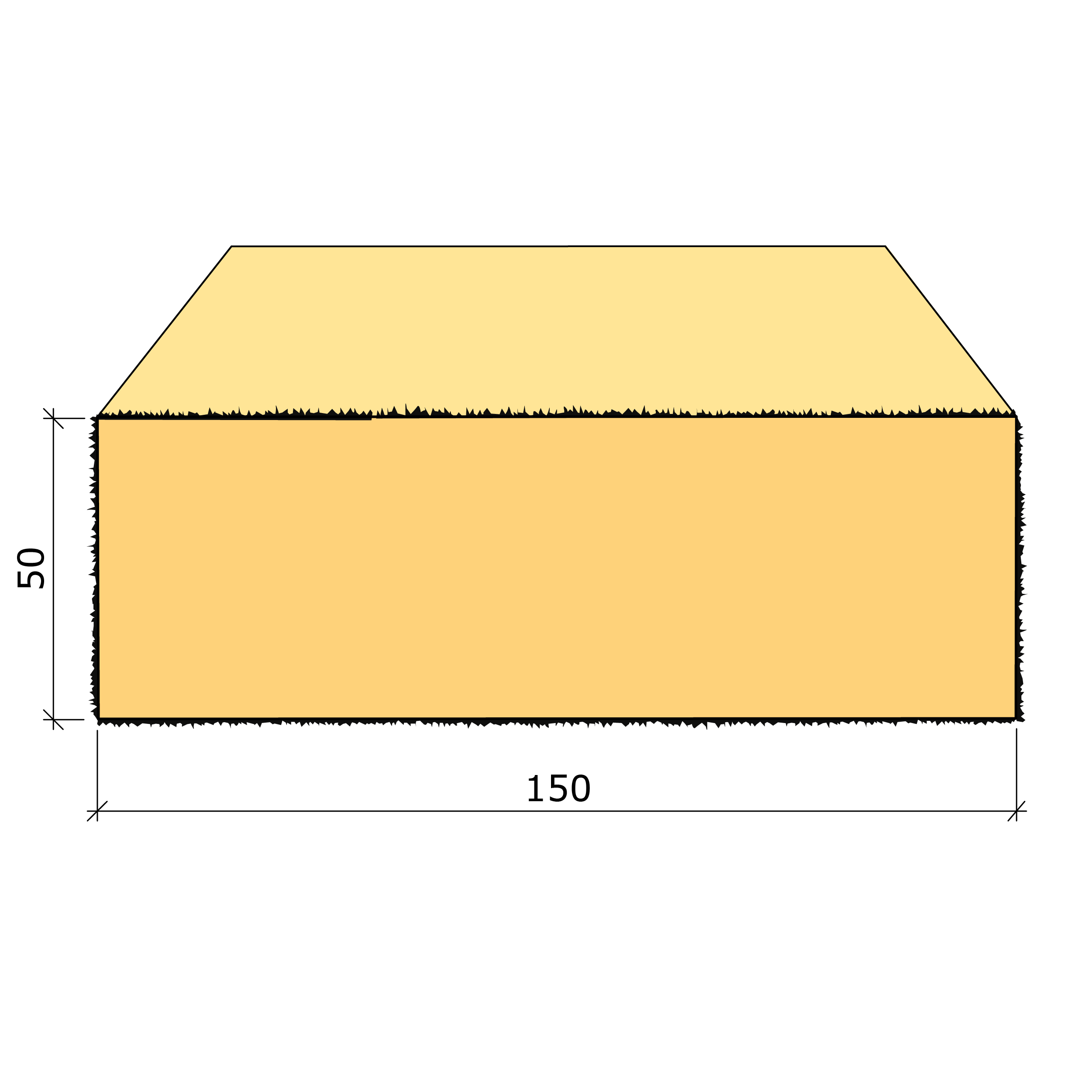 Bild saknas för Sågad imp NTR A G4-3 50x150 (Valbo Trä)