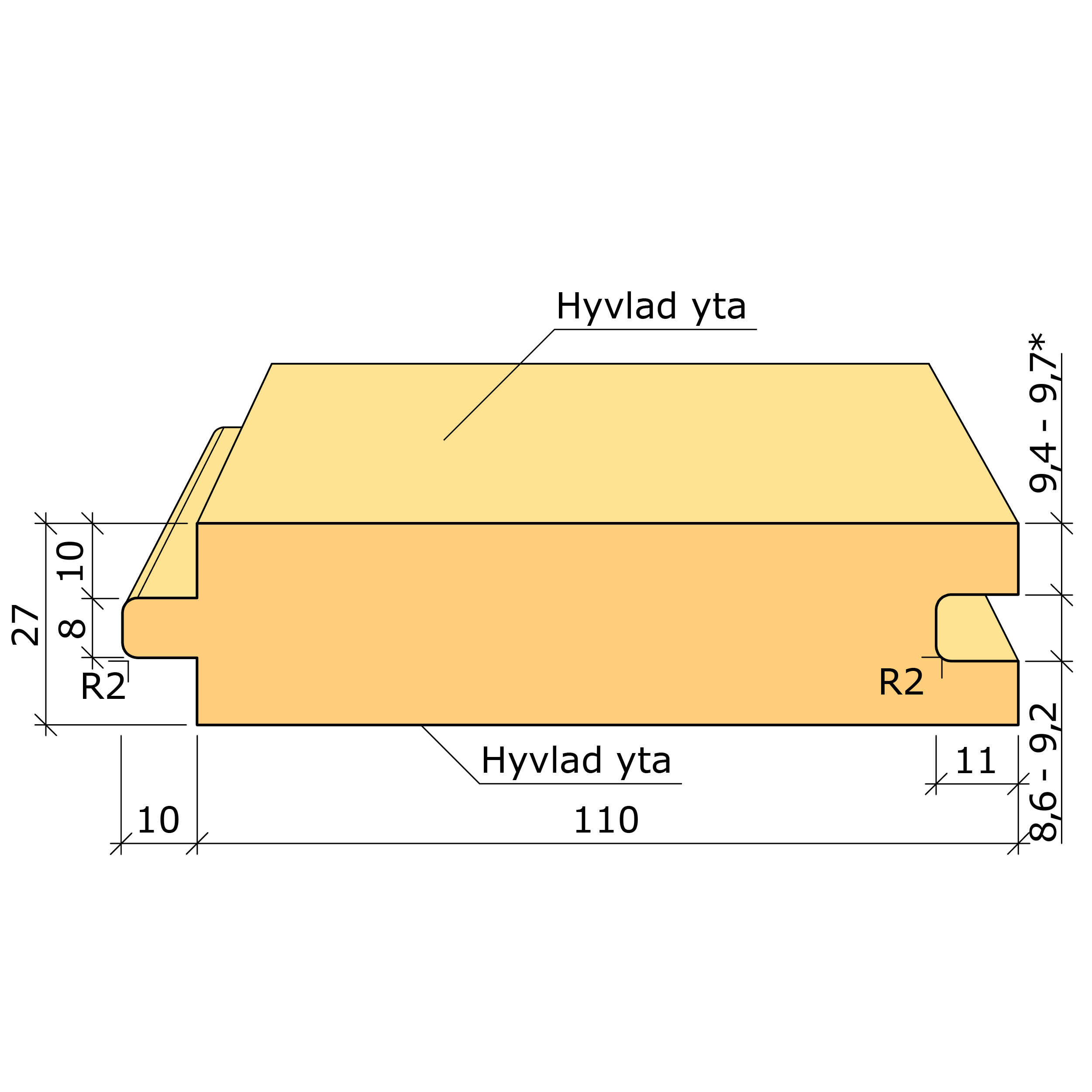 Bild saknas för Slätspont gran G4-2 27x120 (AB Karl Hedin)