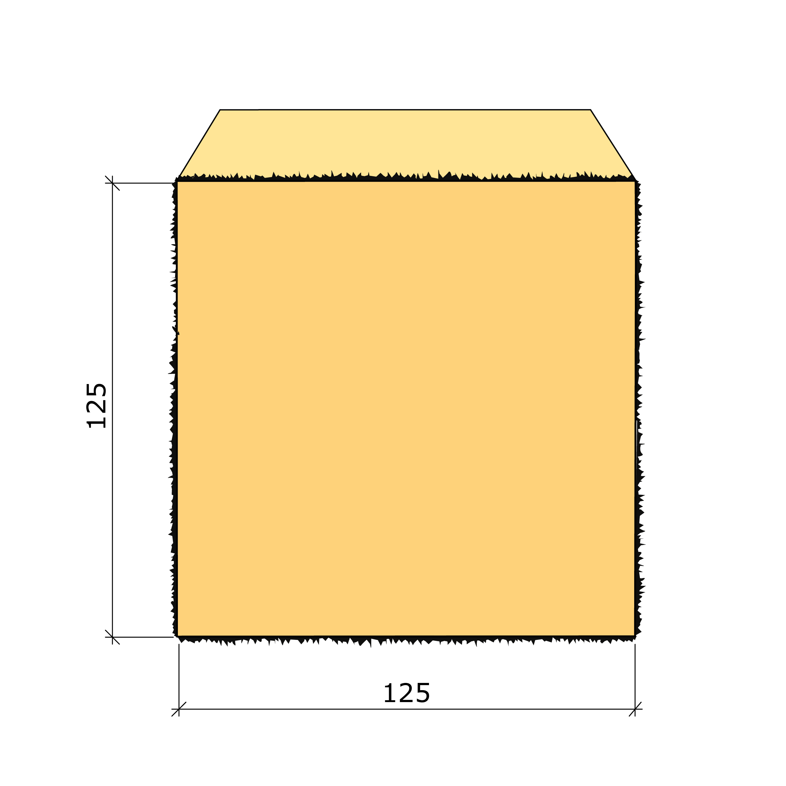 Bild saknas för Sparr imp NTR A G4-3 125x125 (Valbo Trä)