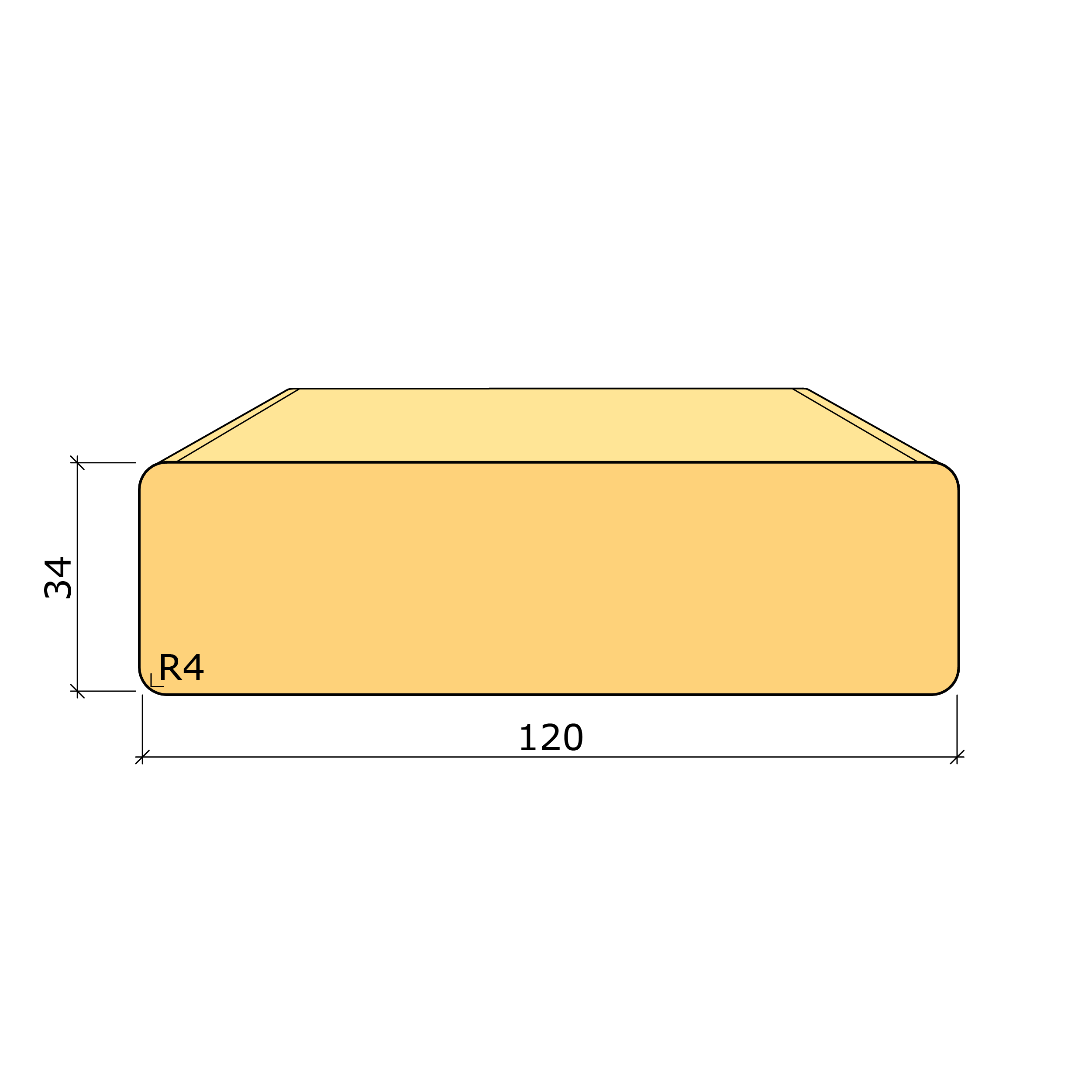 Bild saknas för Trall imp NTR AB G4-3 34x120 (Valbo Trä)