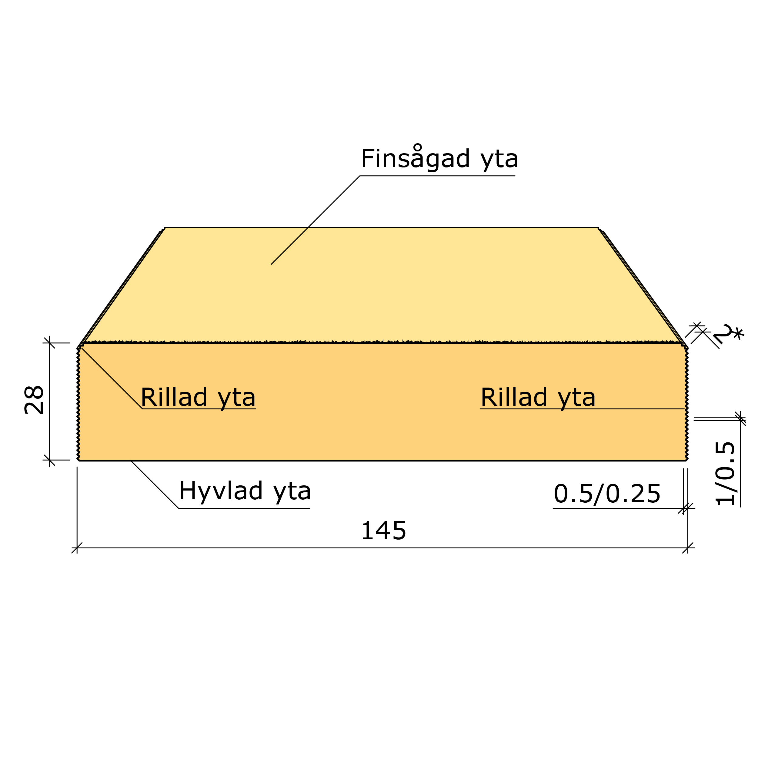 Bild saknas för Ytterpanelbräda CMP-G gran 28x145 (Valbo Trä)