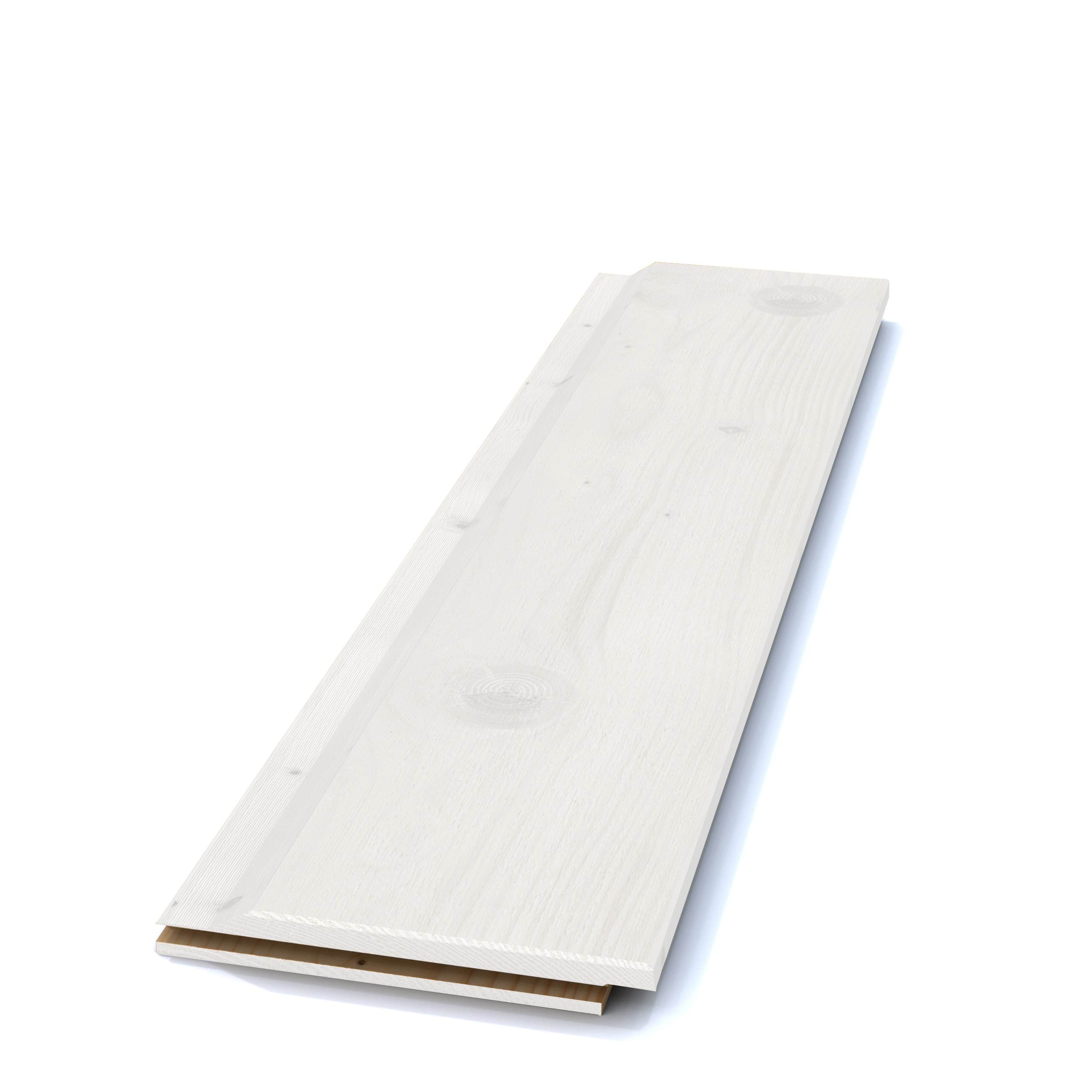 Bild saknas för Falsad enkelfas ändspont G4-2 Gran Grundmålad 60 µm Vit 22x145 (Sandåsa Timber AB)