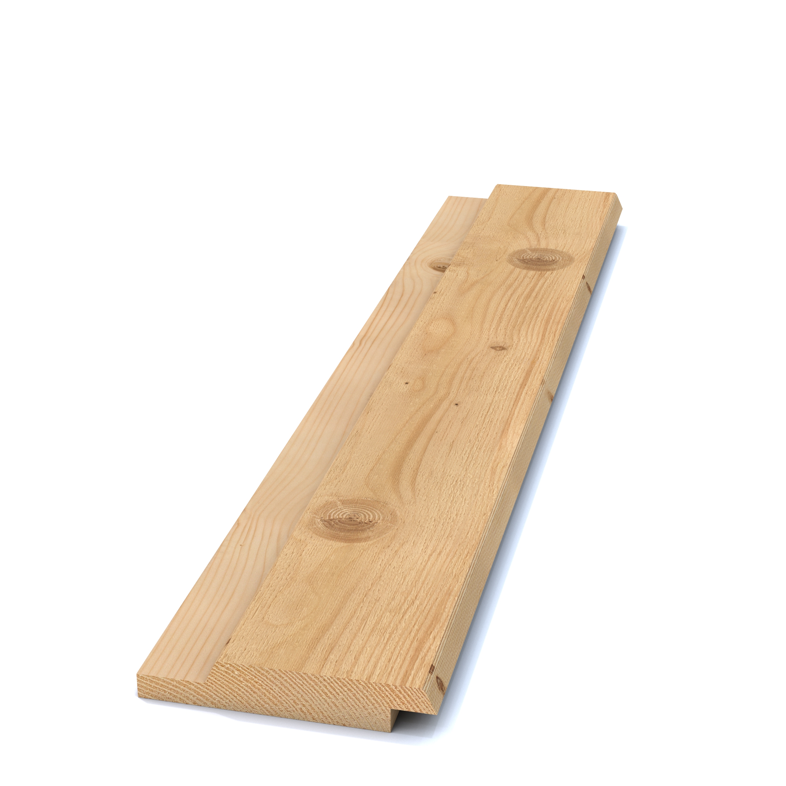 Bild saknas för Falsad spårpanel m fasade kanter gran G4-2 22x120 (Derome Timber AB)